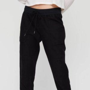 Black Cotton Aritzia Community Ion Jogger Pants
